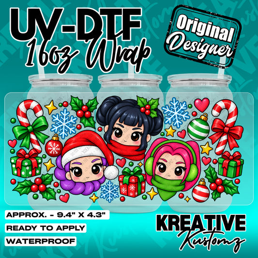 7641 | UV DTF Cup Wrap for 16oz Libbey Glass