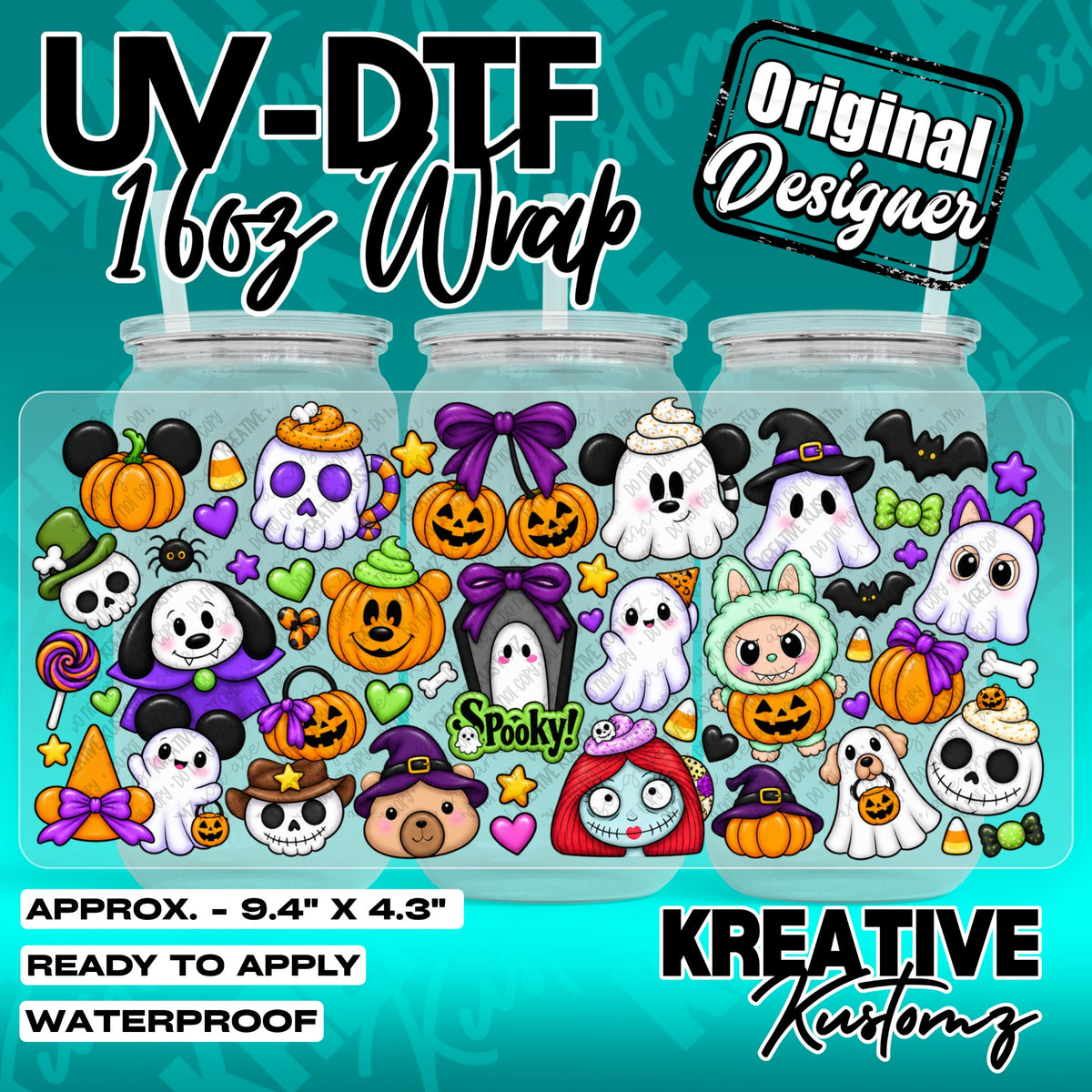7646 | UV DTF Cup Wrap for 16oz Libbey Glass