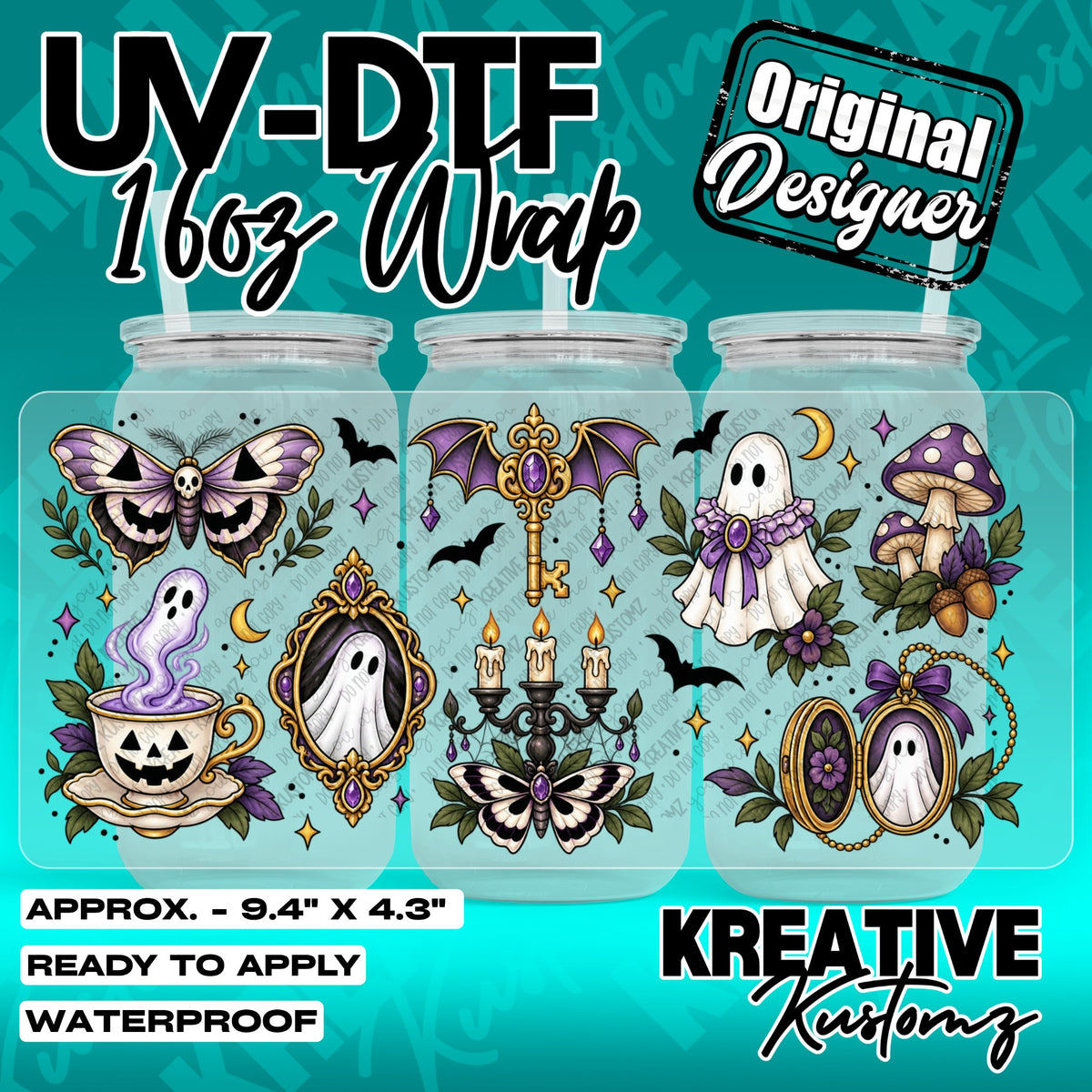 7650 | UV DTF Cup Wrap for 16oz Libbey Glass