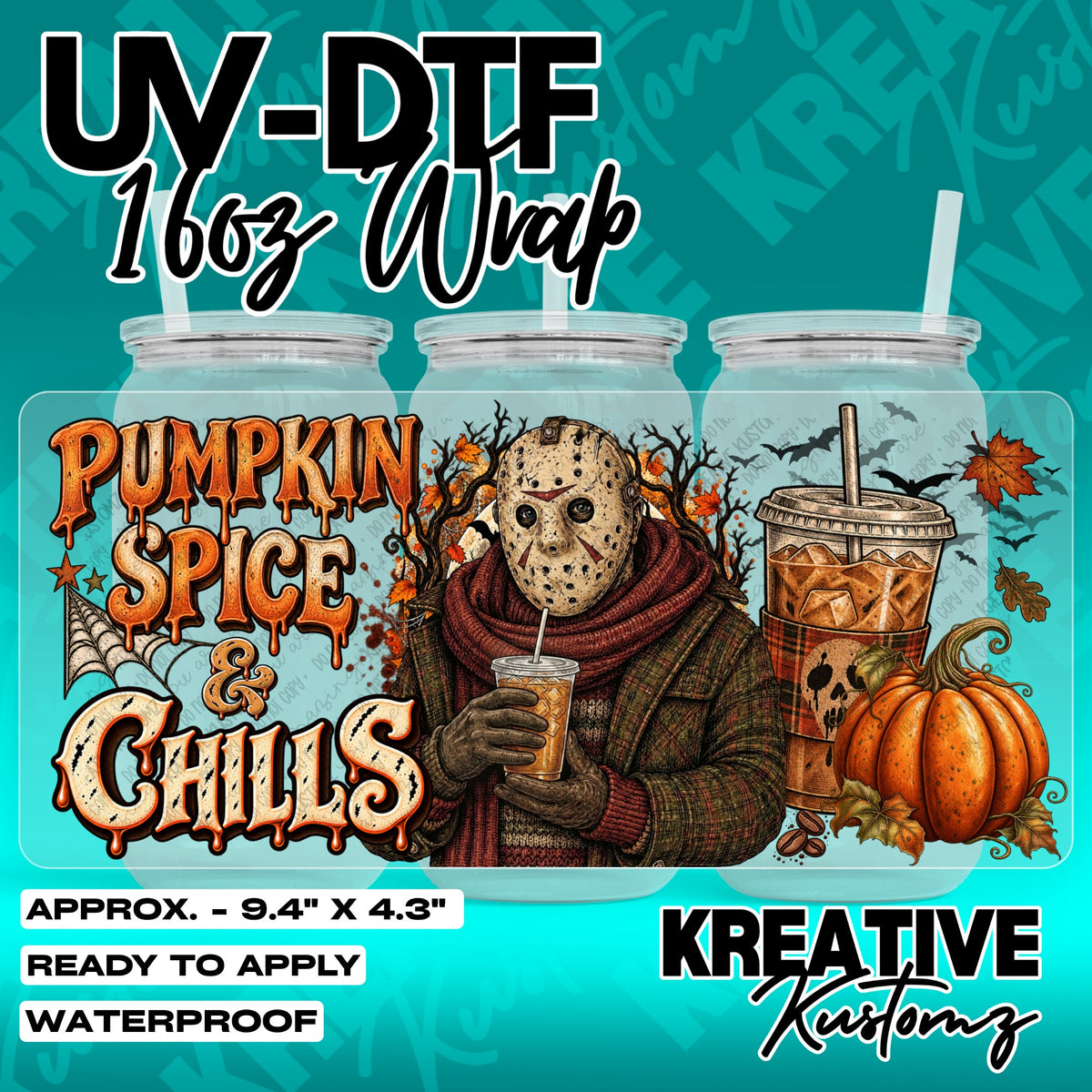 7671 | UV DTF Cup Wrap for 16oz Libbey Glass