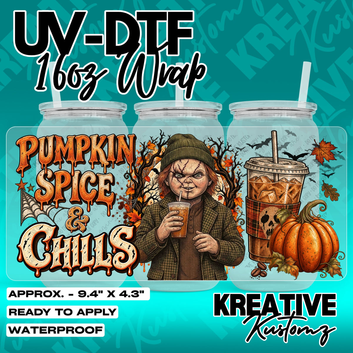 7672 | UV DTF Cup Wrap for 16oz Libbey Glass