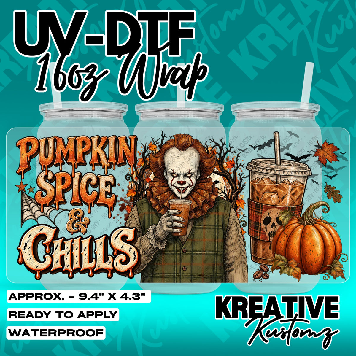 7673 | UV DTF Cup Wrap for 16oz Libbey Glass