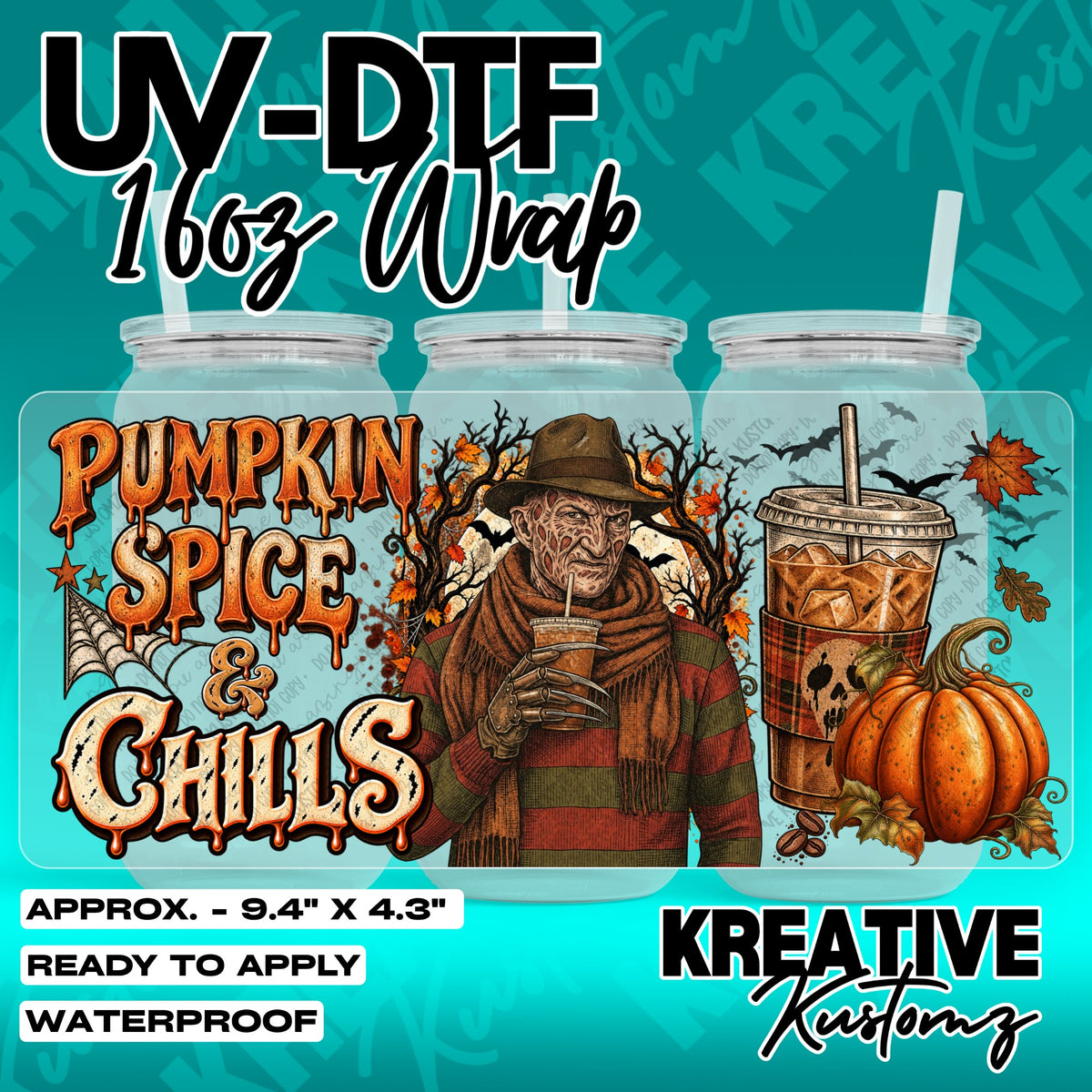 7674 | UV DTF Cup Wrap for 16oz Libbey Glass