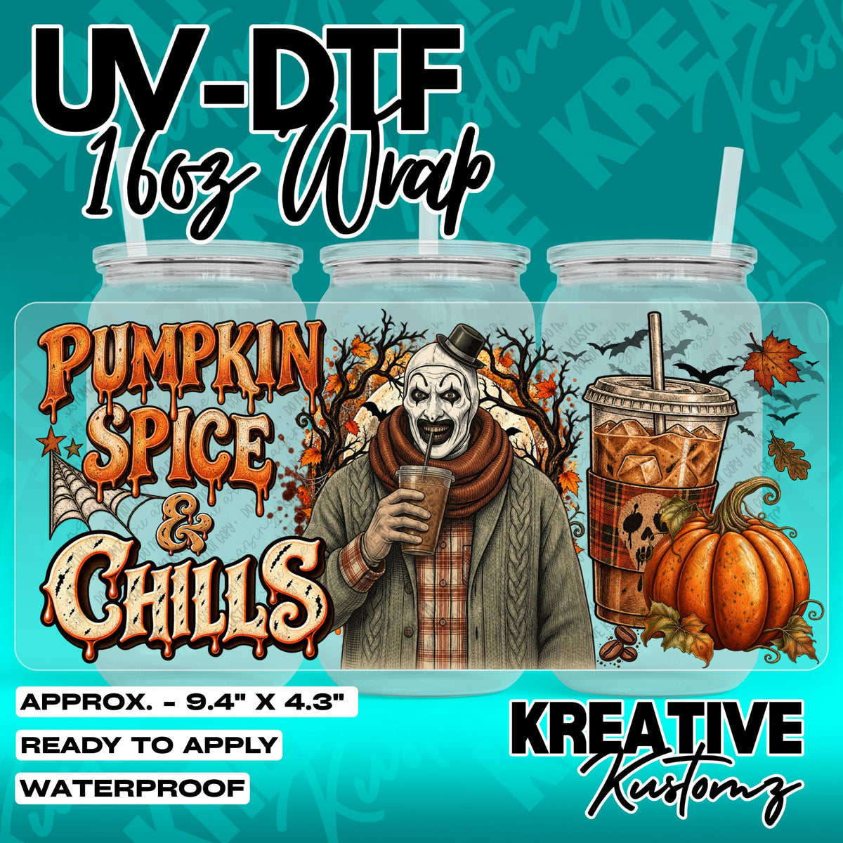 7676 | UV DTF Cup Wrap for 16oz Libbey Glass
