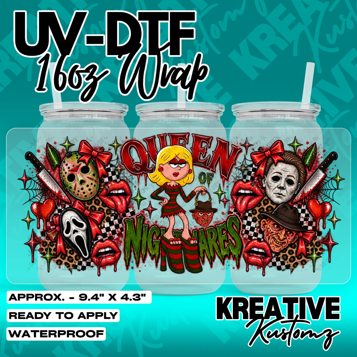7678 | UV DTF Cup Wrap for 16oz Libbey Glass