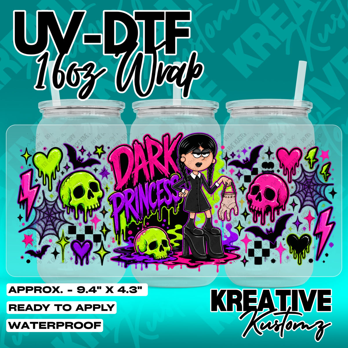 7679 | UV DTF Cup Wrap for 16oz Libbey Glass
