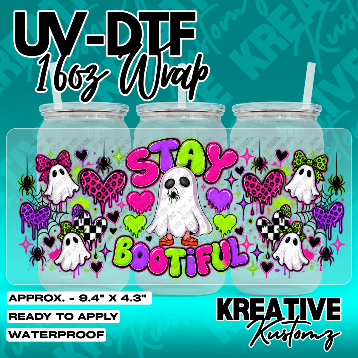 7686 | UV DTF Cup Wrap for 16oz Libbey Glass