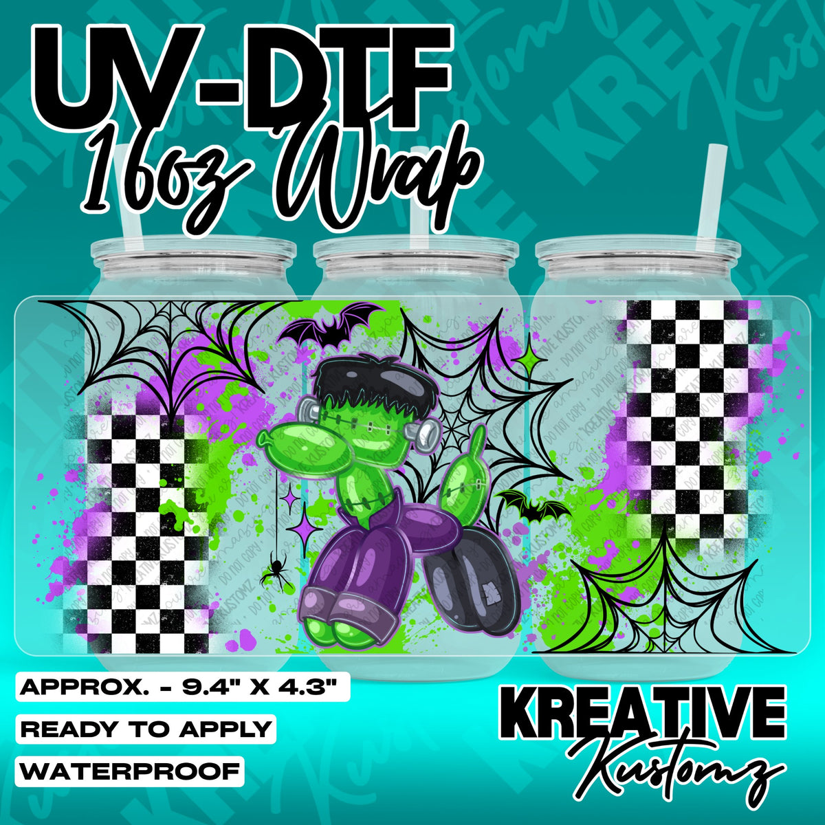 7698 | UV DTF Cup Wrap for 16oz Libbey Glass