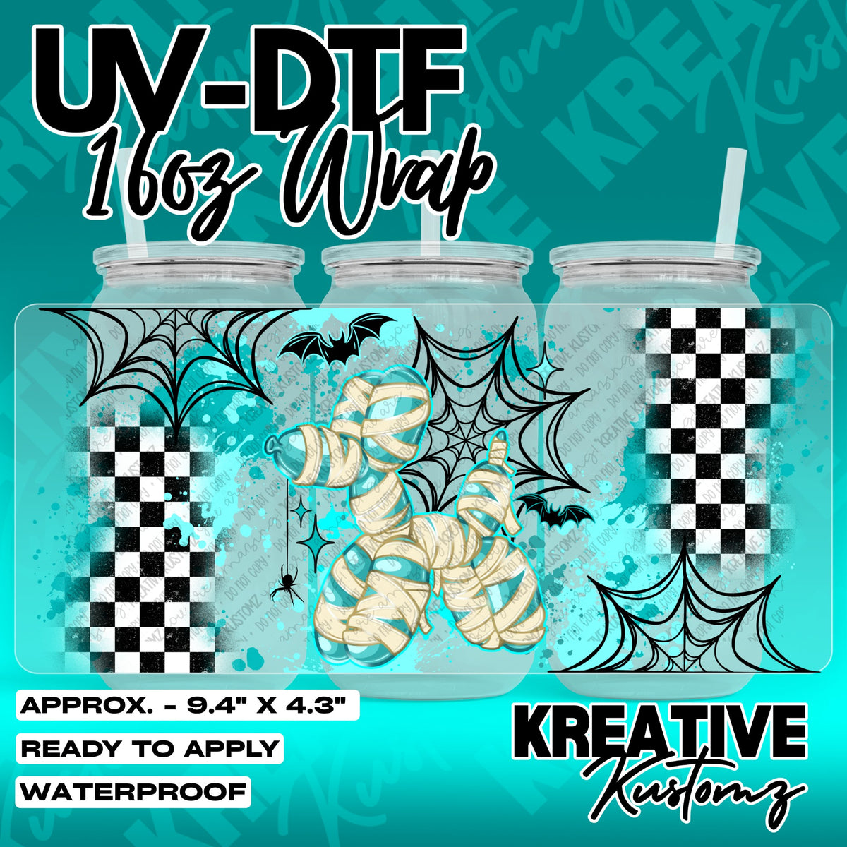 7699 | UV DTF Cup Wrap for 16oz Libbey Glass