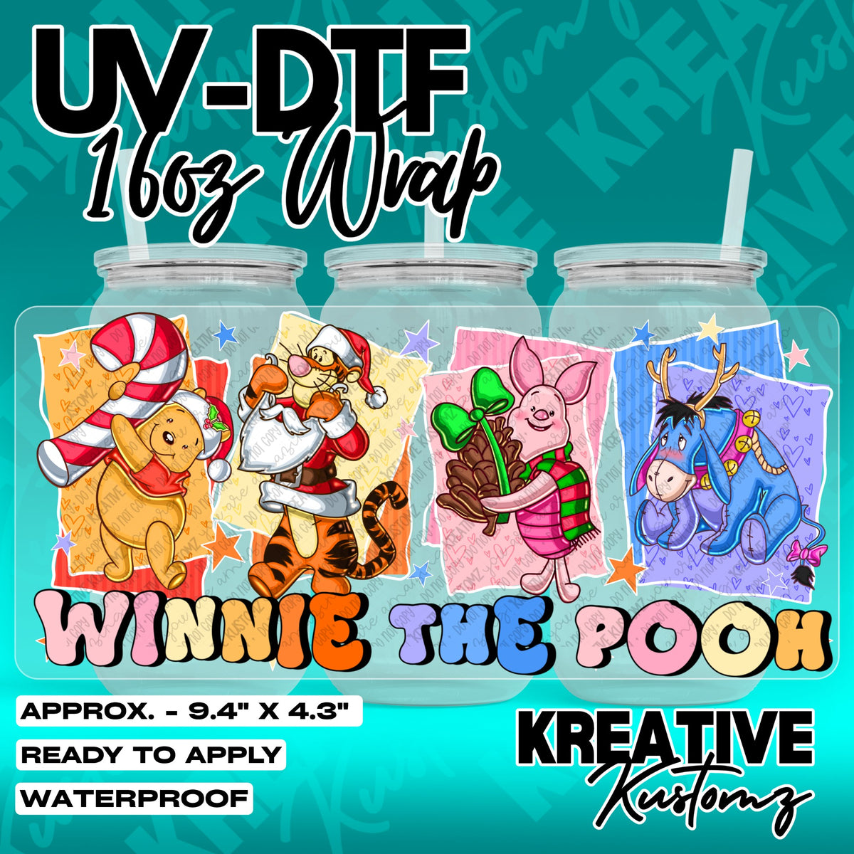 7701 | UV DTF Cup Wrap for 16oz Libbey Glass