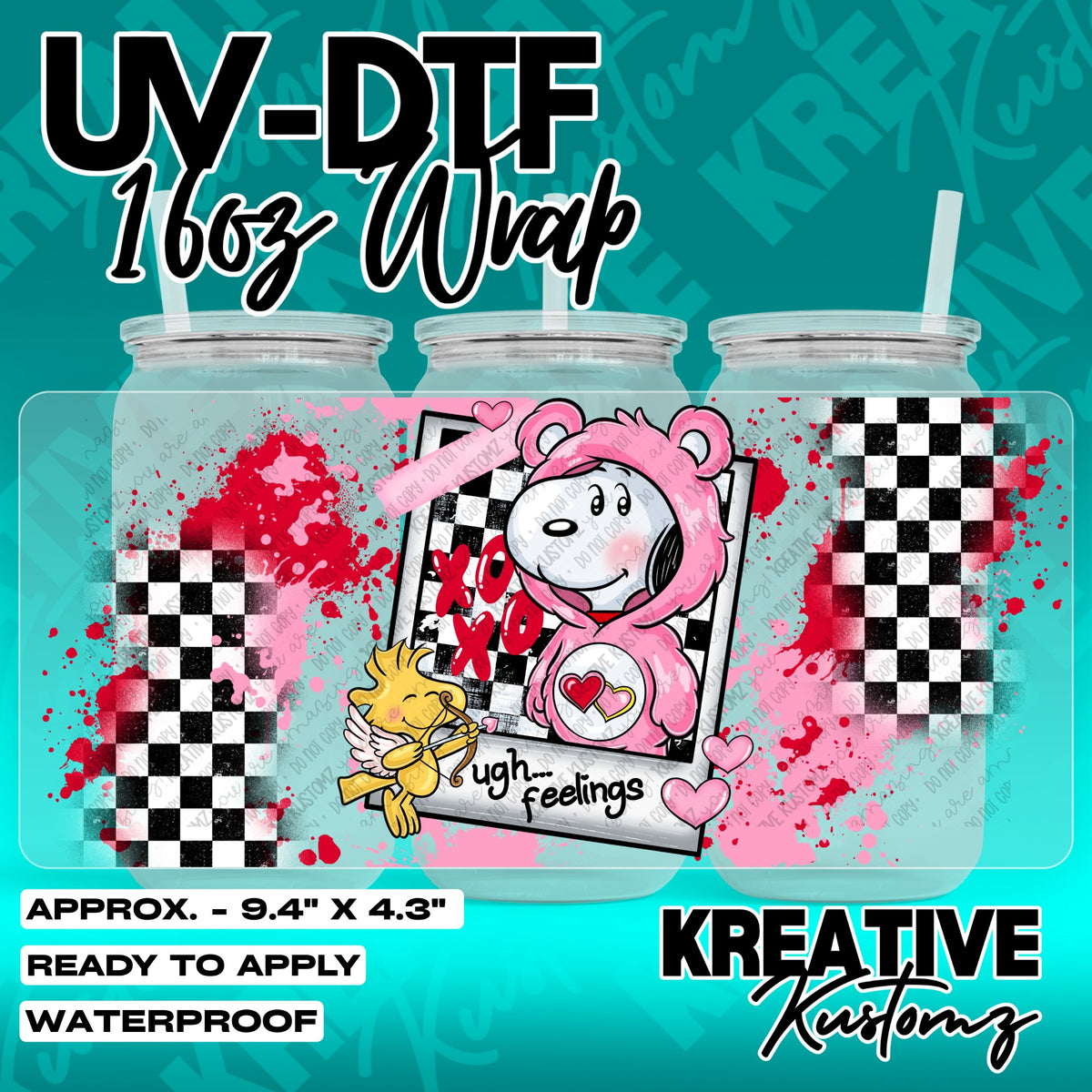 7702 | UV DTF Cup Wrap for 16oz Libbey Glass