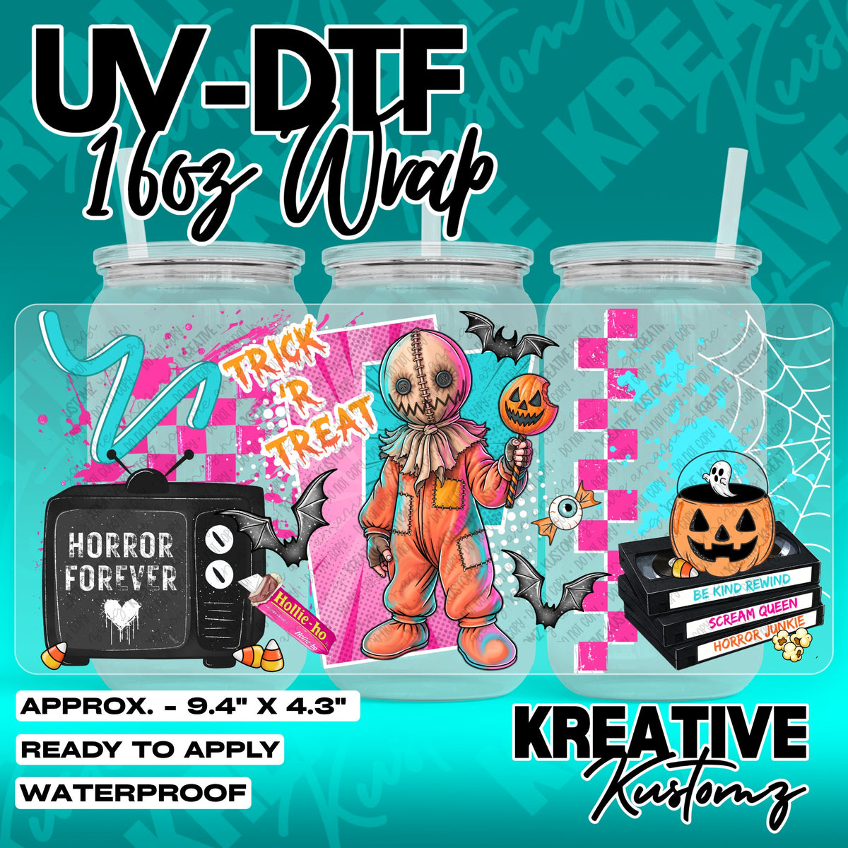 7705 | UV DTF Cup Wrap for 16oz Libbey Glass