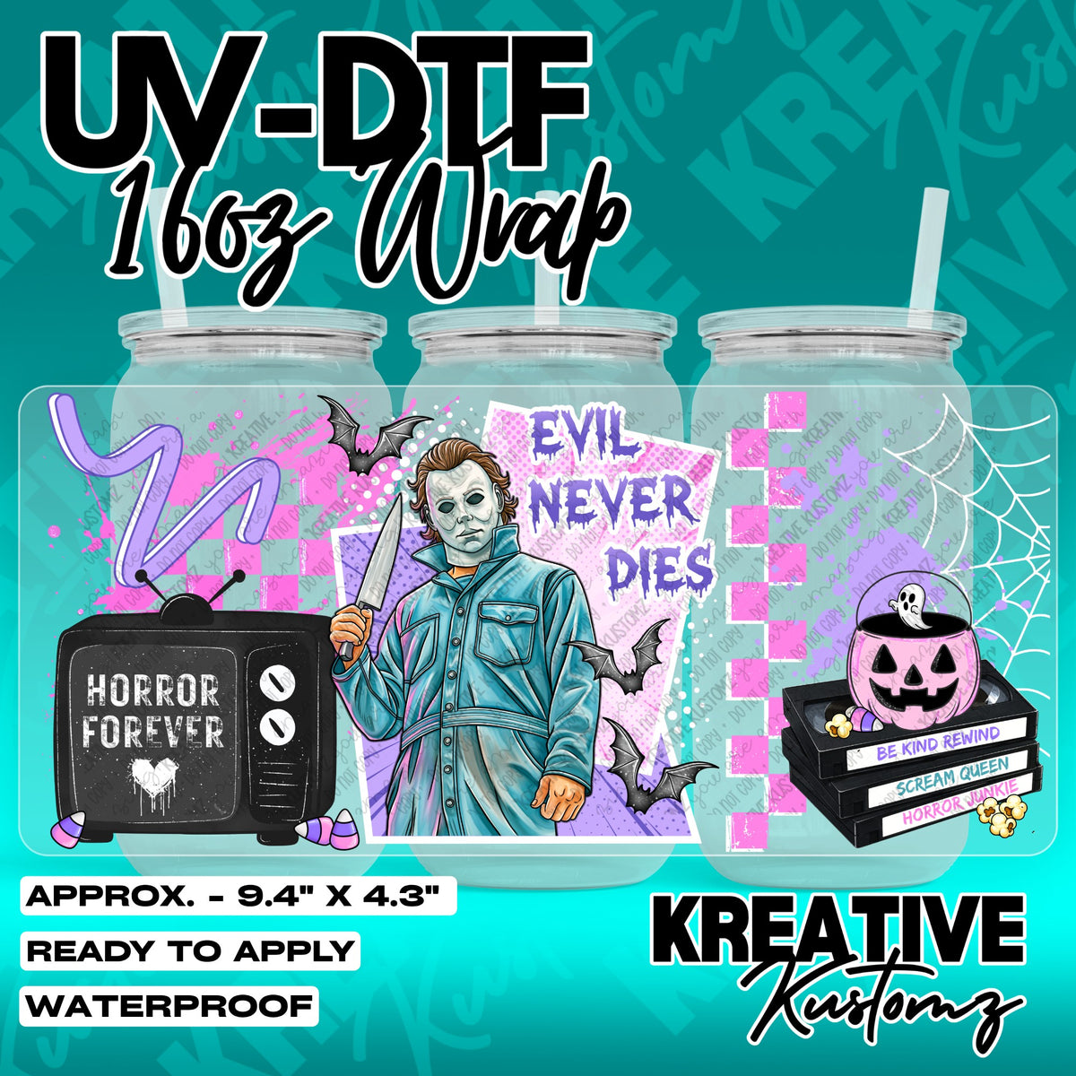 7707 | UV DTF Cup Wrap for 16oz Libbey Glass