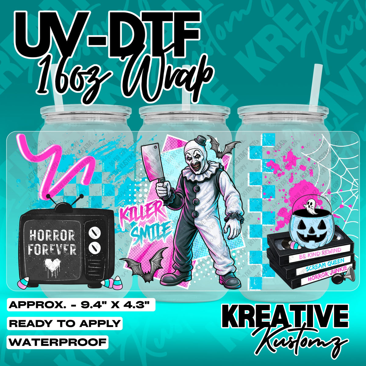 7716 | UV DTF Cup Wrap for 16oz Libbey Glass