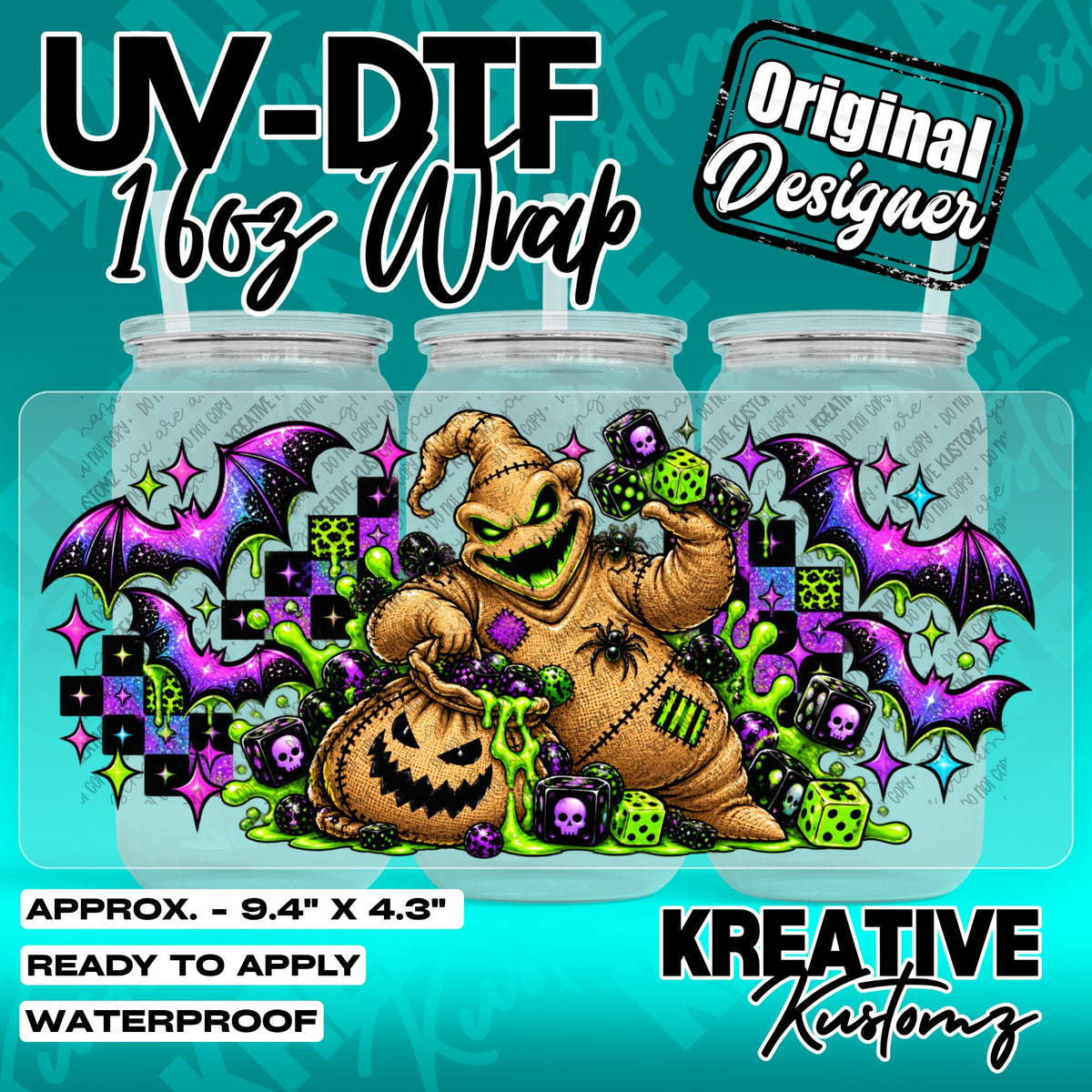 7726 | UV DTF Cup Wrap for 16oz Libbey Glass