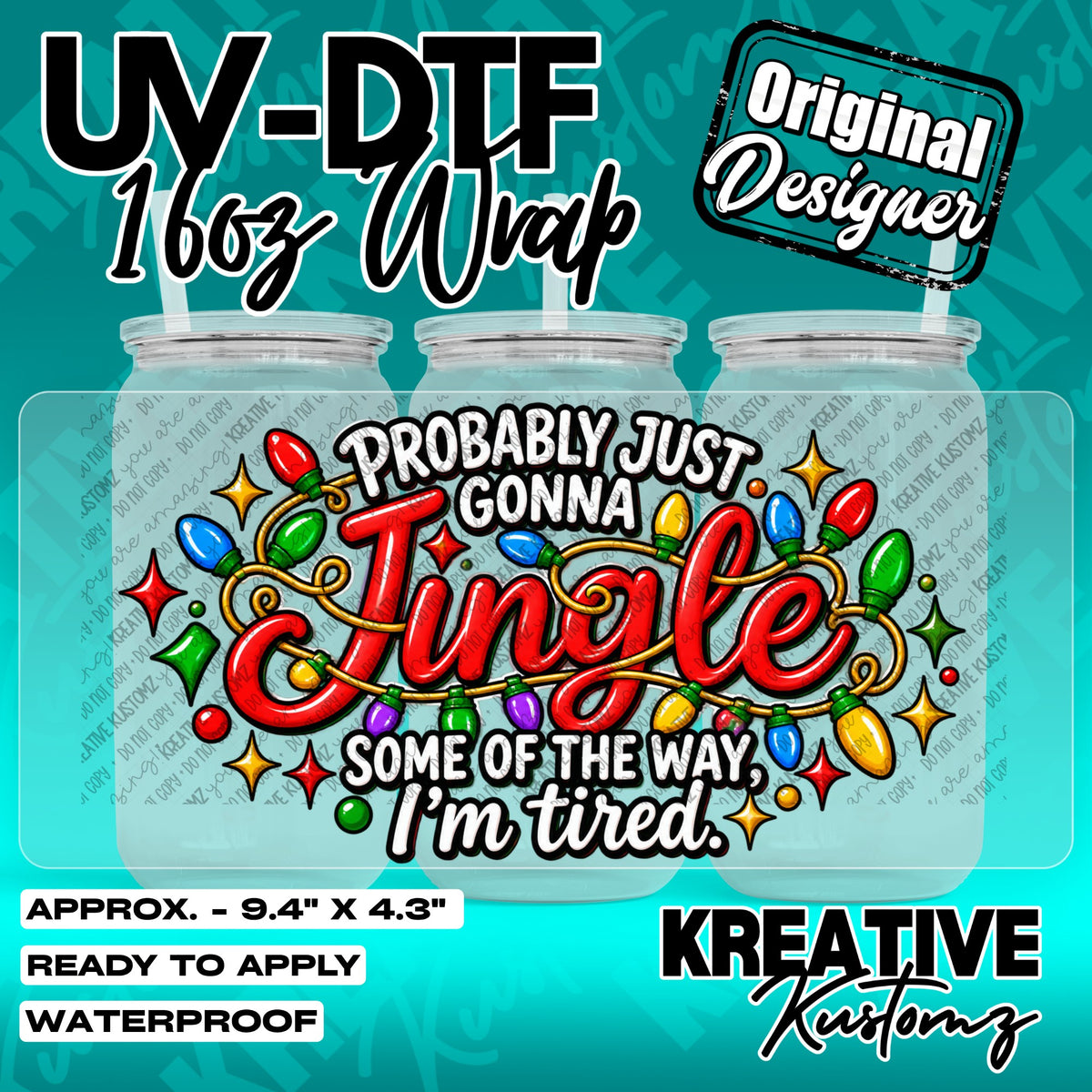 7730 | UV DTF Cup Wrap for 16oz Libbey Glass