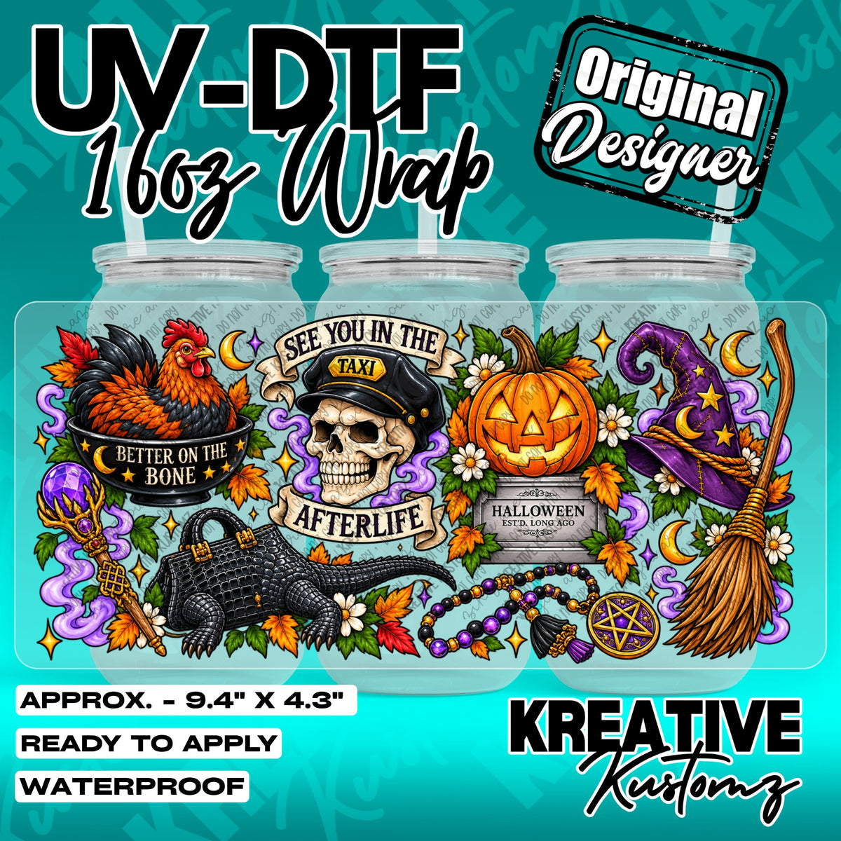 7740 | UV DTF Cup Wrap for 16oz Libbey Glass
