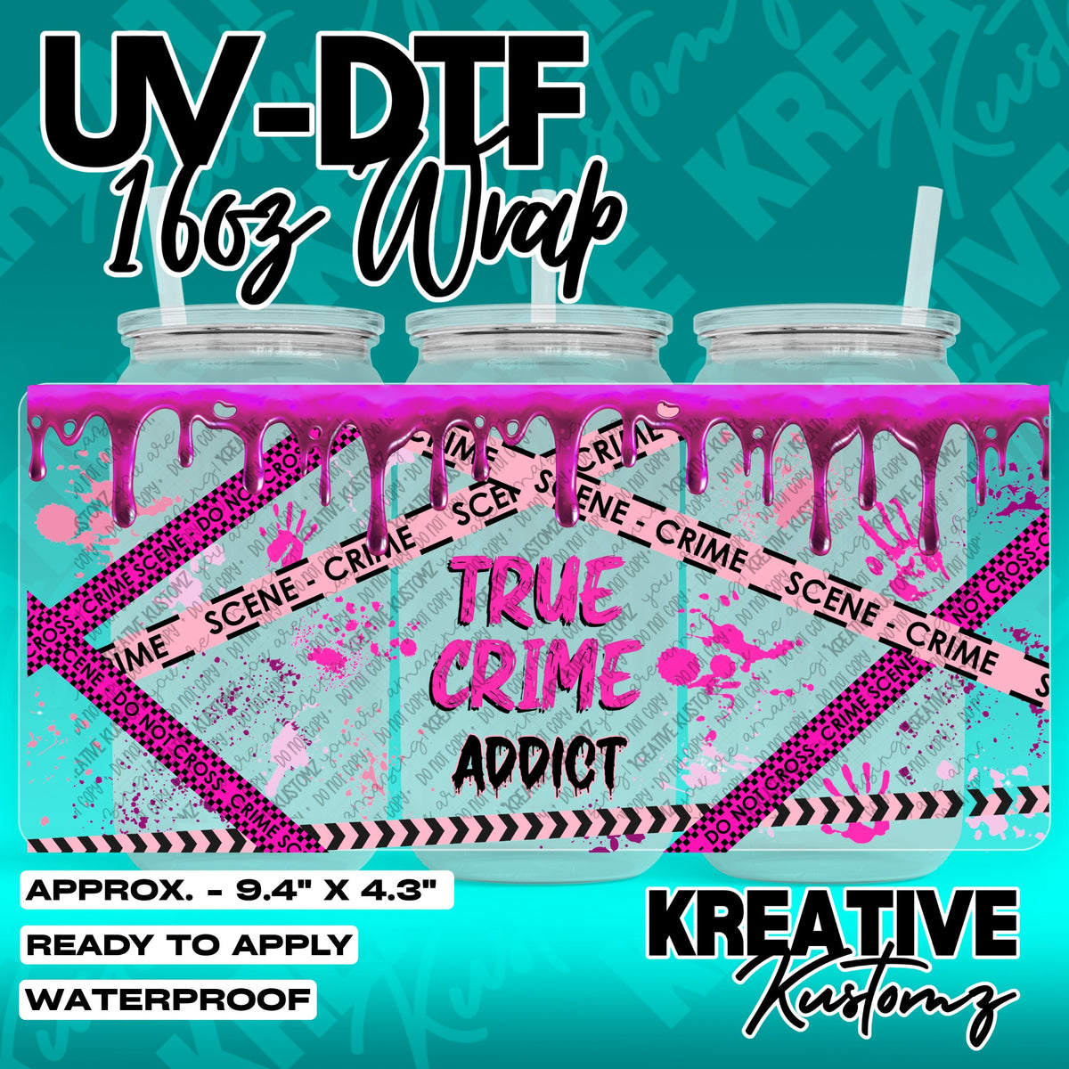7768 | UV DTF Cup Wrap for 16oz Libbey Glass