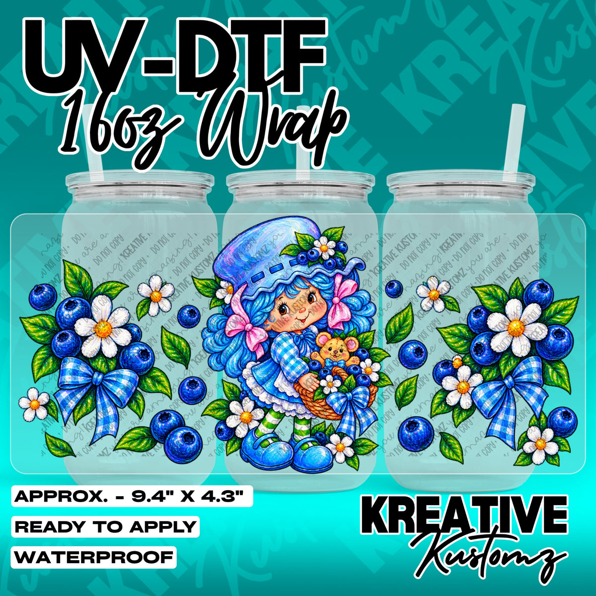7772 | UV DTF Cup Wrap for 16oz Libbey Glass