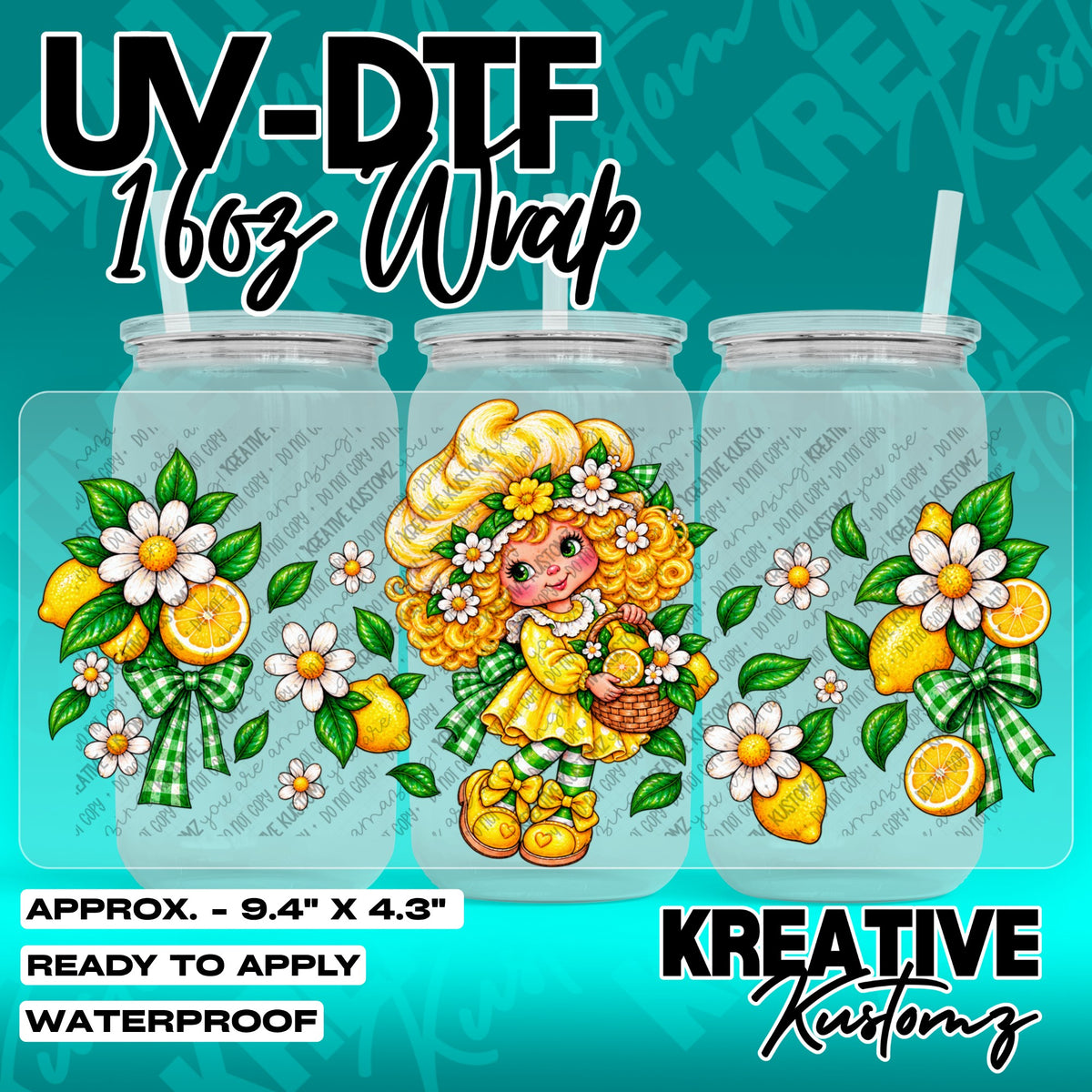 7773 | UV DTF Cup Wrap for 16oz Libbey Glass