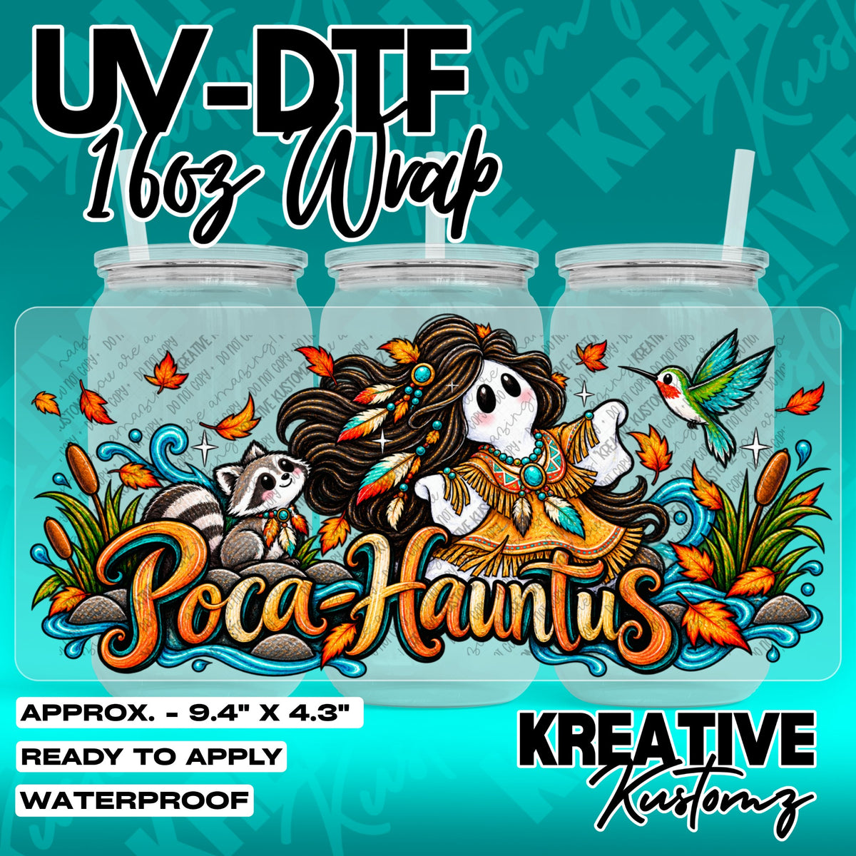 7783 | UV DTF Cup Wrap for 16oz Libbey Glass
