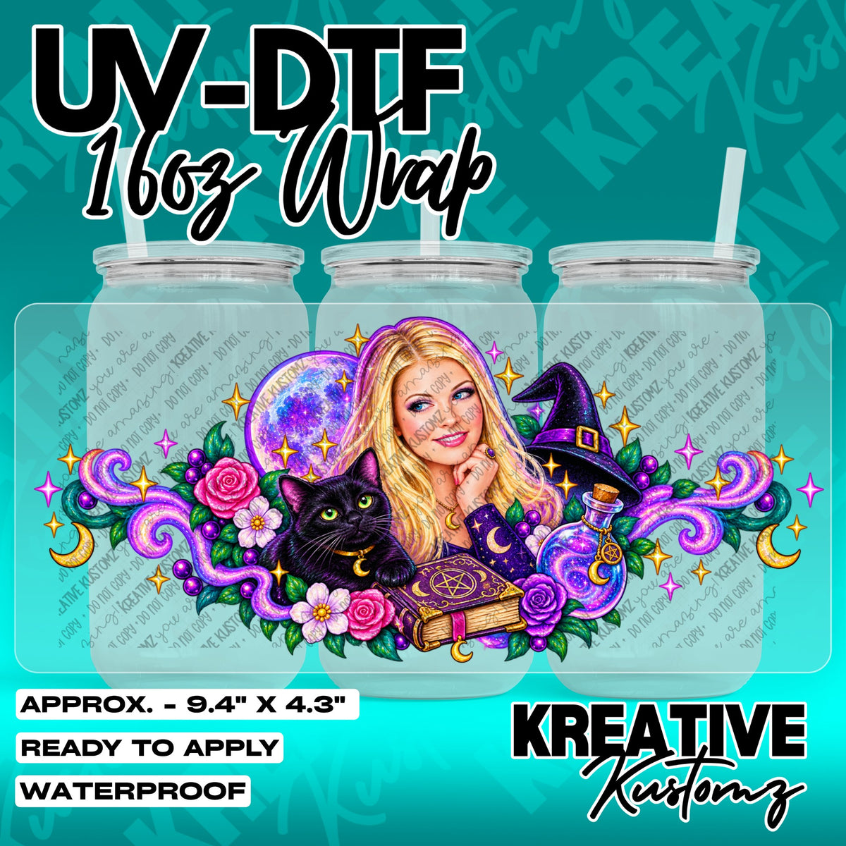 7799 | UV DTF Cup Wrap for 16oz Libbey Glass
