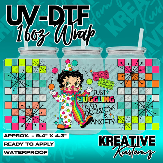 7803 | UV DTF Cup Wrap for 16oz Libbey Glass