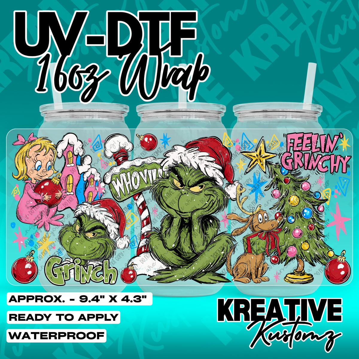 7808 | UV DTF Cup Wrap for 16oz Libbey Glass
