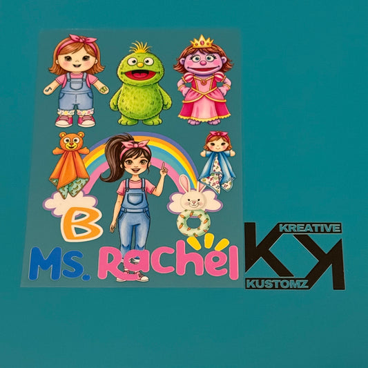 A5 Ms Rachel UV-DTF NOTEBOOK WRAP