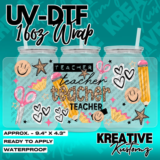 7810 | UV DTF Cup Wrap for 16oz Libbey Glass