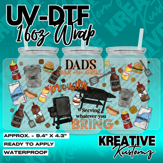 7815 | UV DTF Cup Wrap for 16oz Libbey Glass