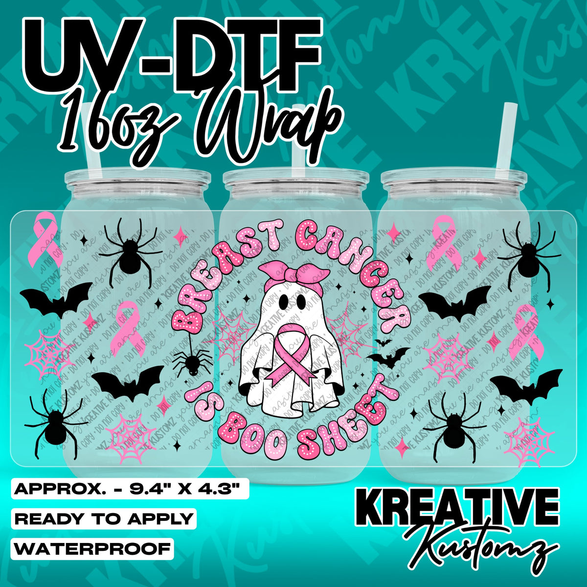 7817 | UV DTF Cup Wrap for 16oz Libbey Glass