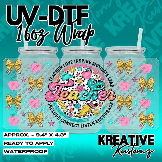7851 | UV DTF Cup Wrap for 16oz Libbey Glass
