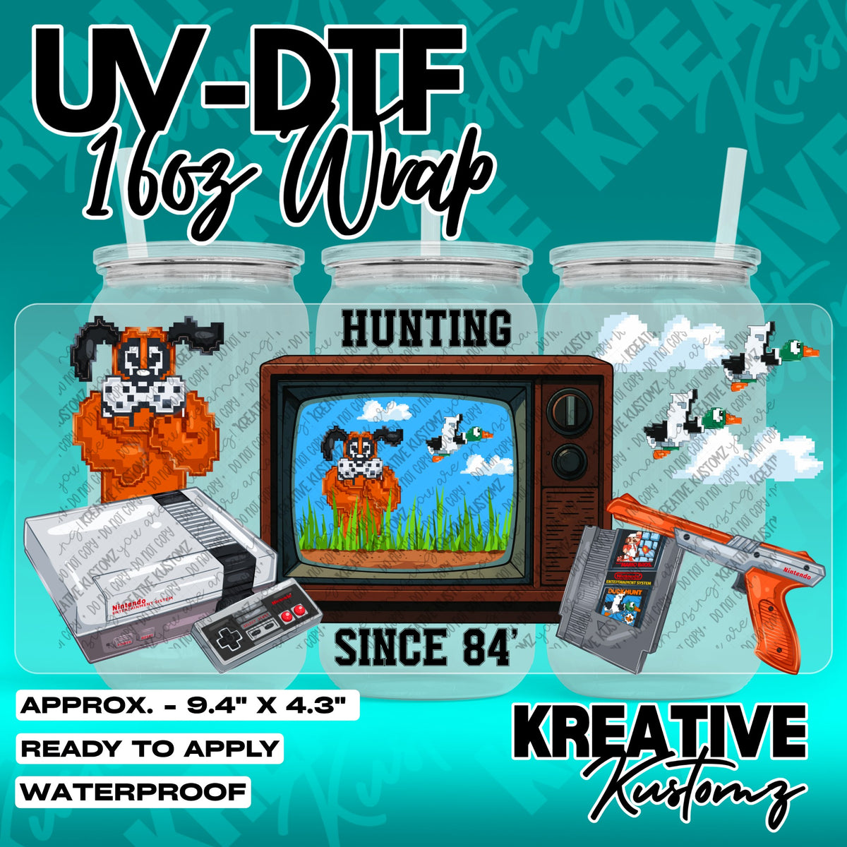 7856 | UV DTF Cup Wrap for 16oz Libbey Glass