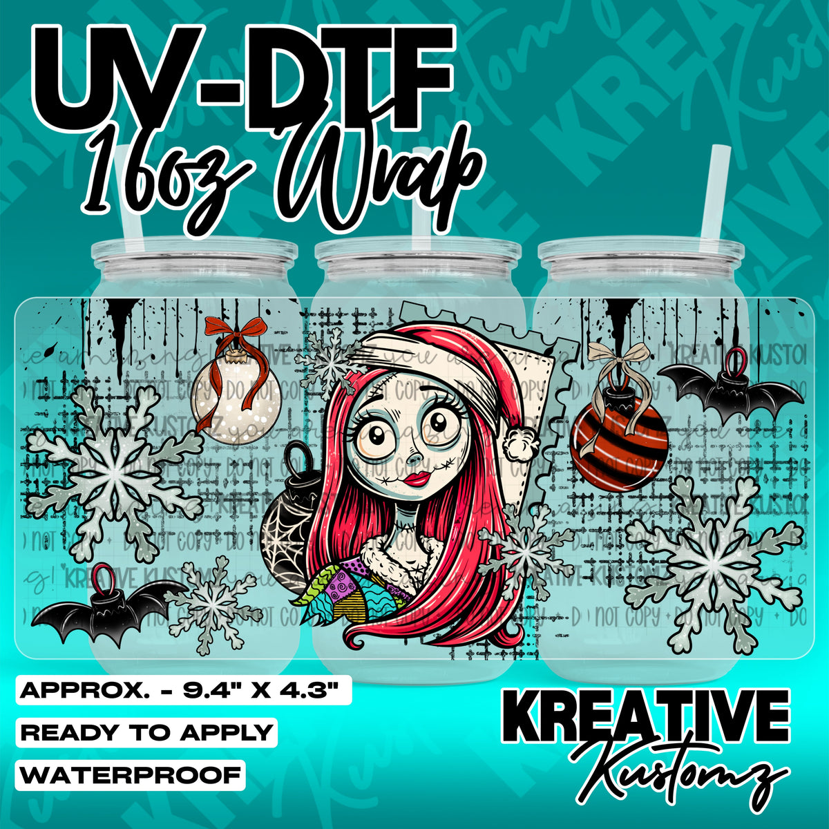 7871 | UV DTF Cup Wrap for 16oz Libbey Glass