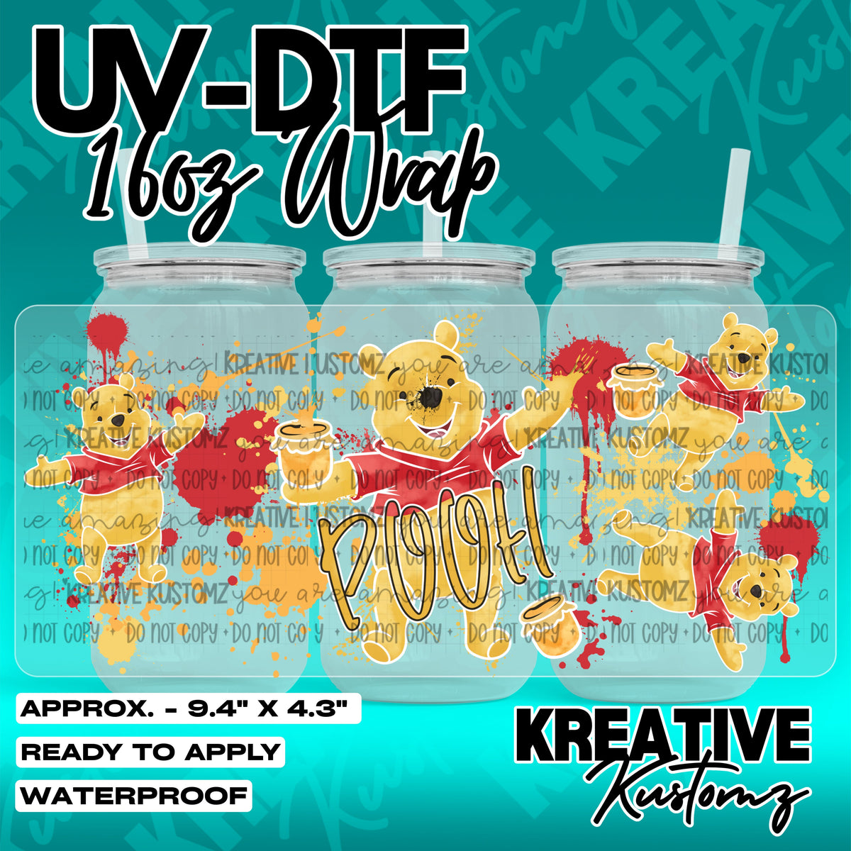 7877 | UV DTF Cup Wrap for 16oz Libbey Glass