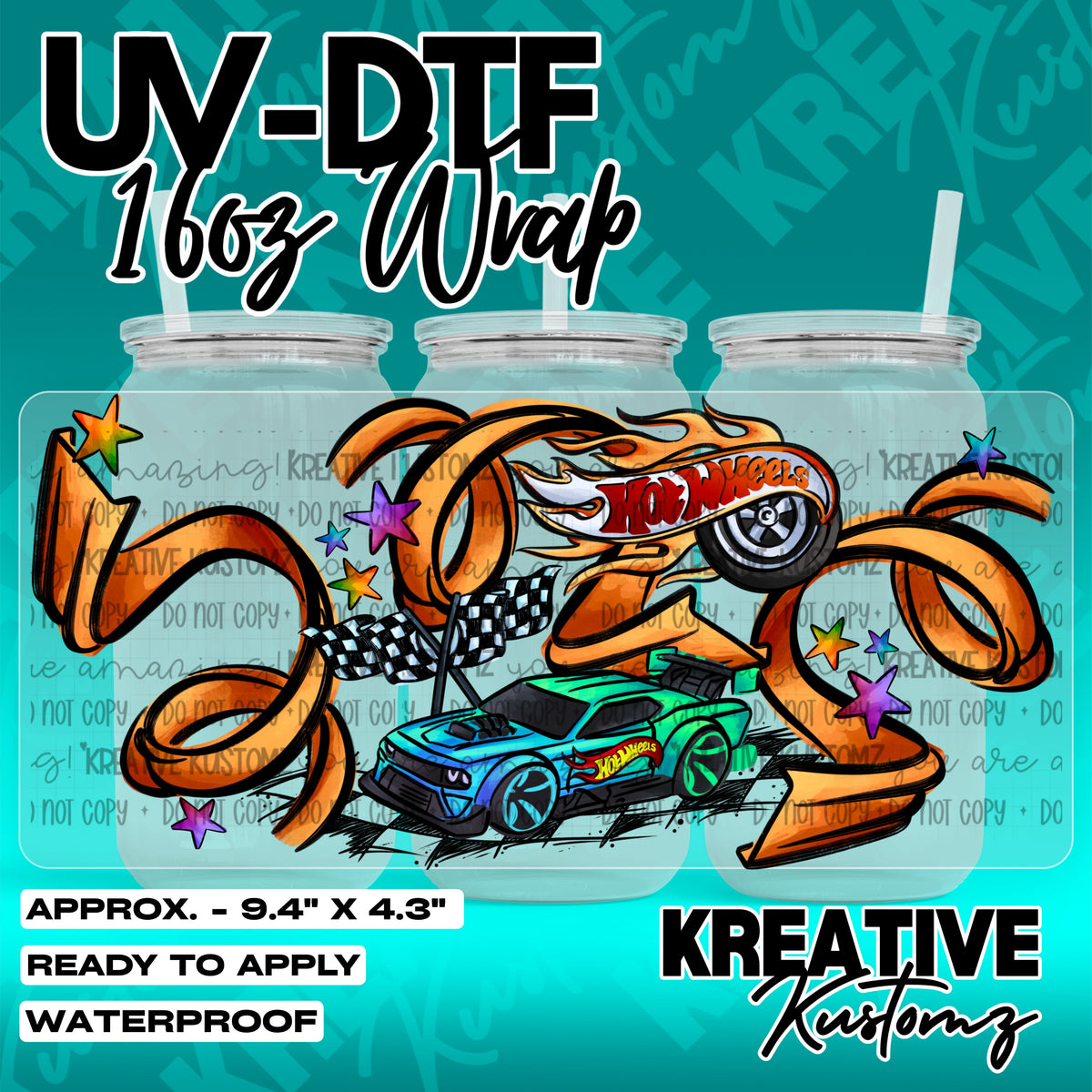 7887 | UV DTF Cup Wrap for 16oz Libbey Glass