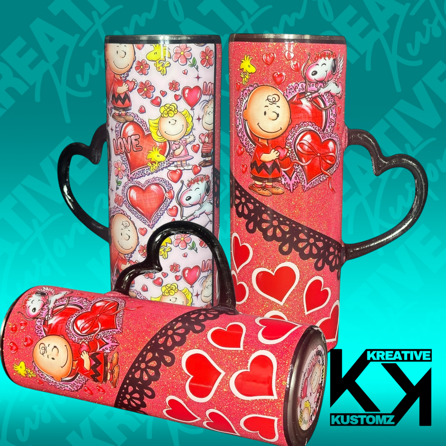 Charlie Brown Valentines Handle Tumbler - 20oz