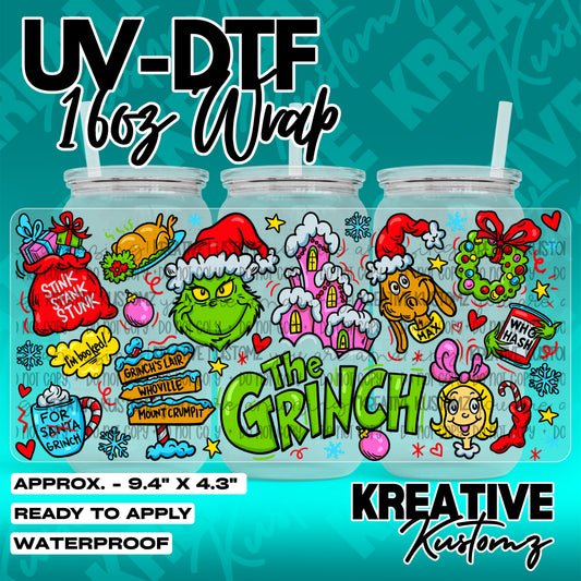 7901 | UV DTF Cup Wrap for 16oz Libbey Glass