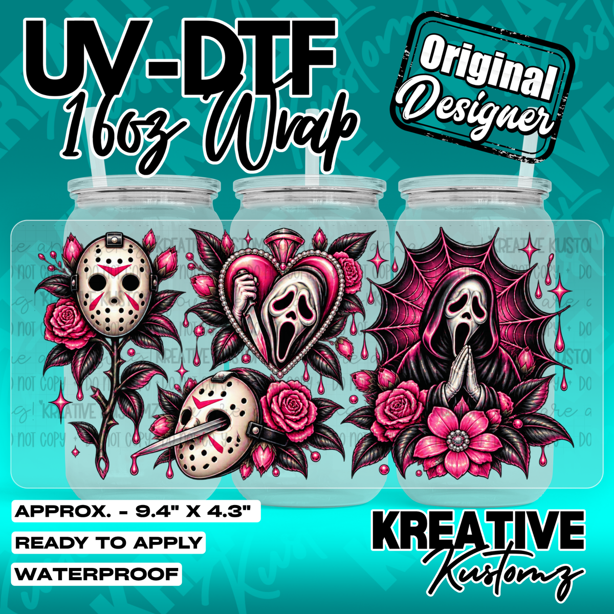 7928 | UV DTF Cup Wrap for 16oz Libbey Glass