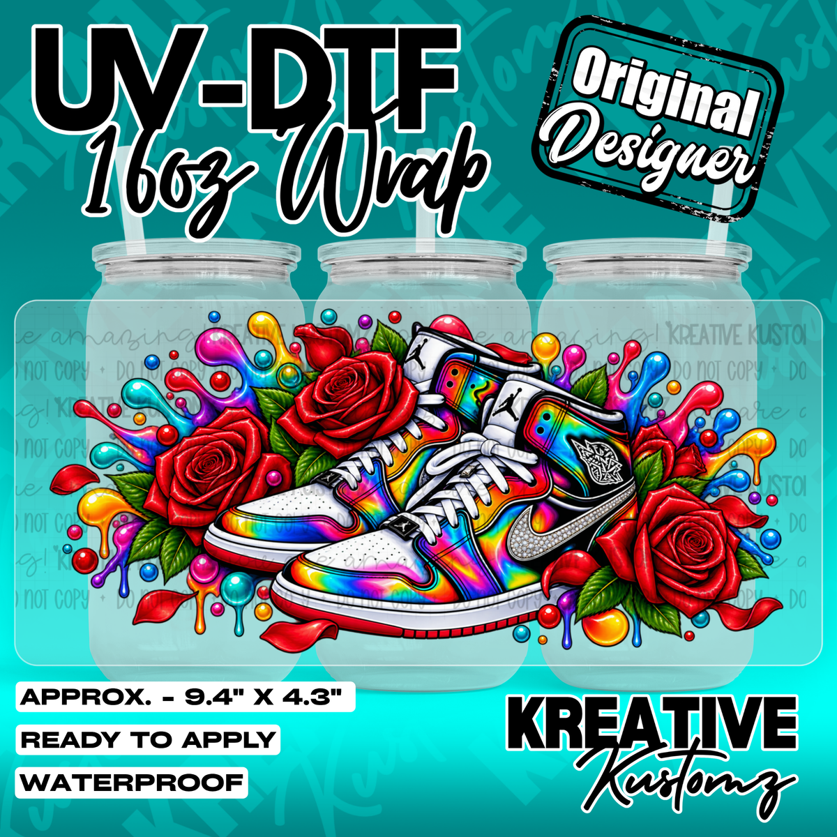 7949 | UV DTF Cup Wrap for 16oz Libbey Glass