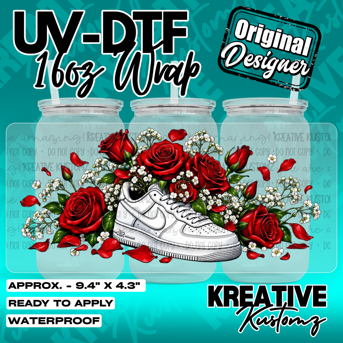 7952 | UV DTF Cup Wrap for 16oz Libbey Glass