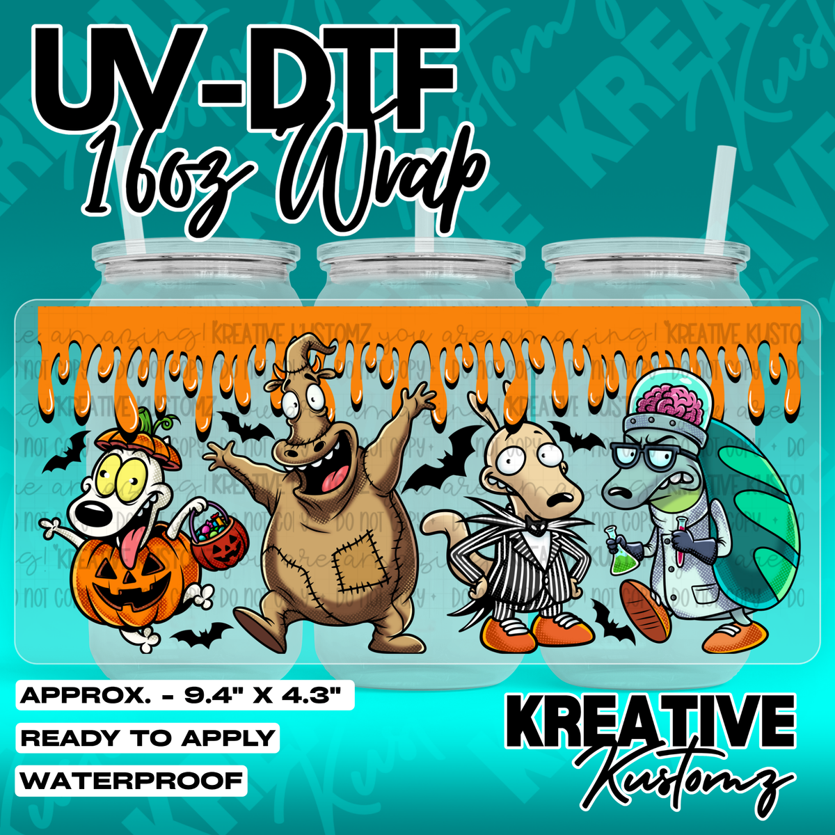 7970 | UV DTF Cup Wrap for 16oz Libbey Glass