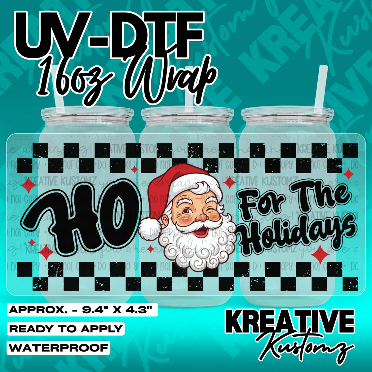 7977 | UV DTF Cup Wrap for 16oz Libbey Glass