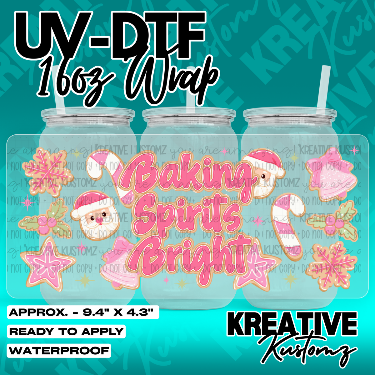 7979 | UV DTF Cup Wrap for 16oz Libbey Glass