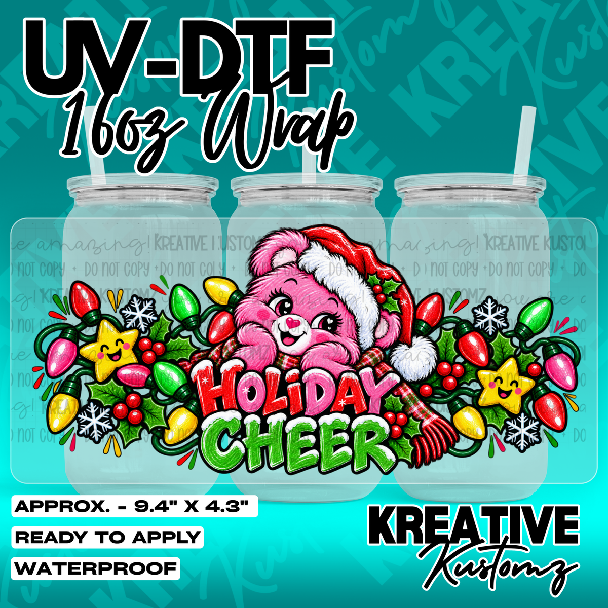 7981 | UV DTF Cup Wrap for 16oz Libbey Glass