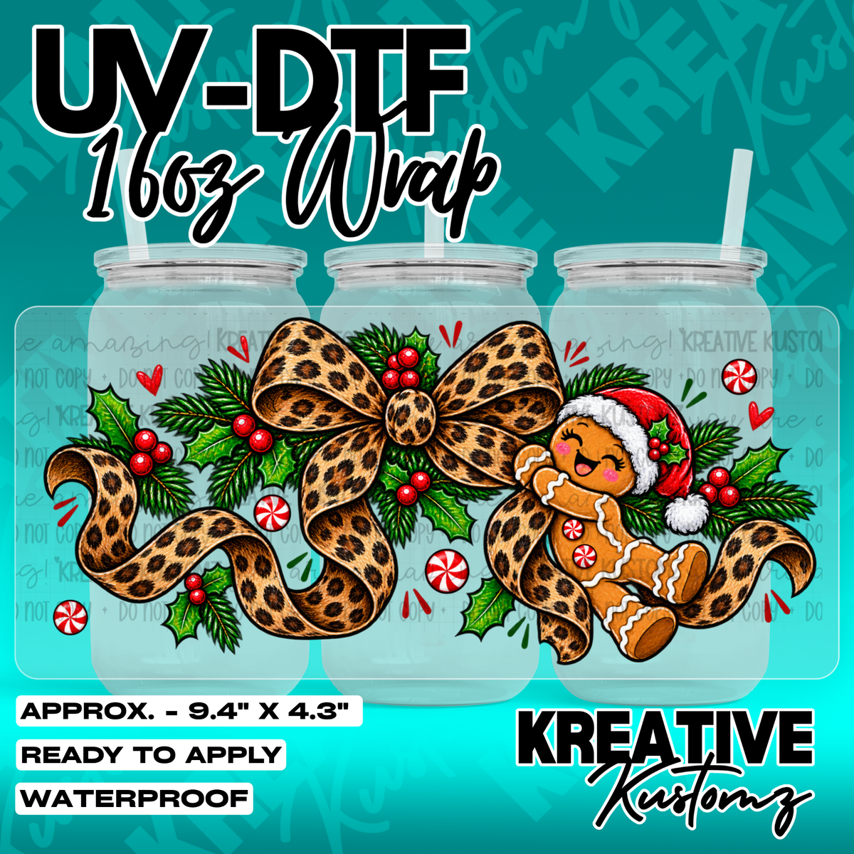 7984 | UV DTF Cup Wrap for 16oz Libbey Glass
