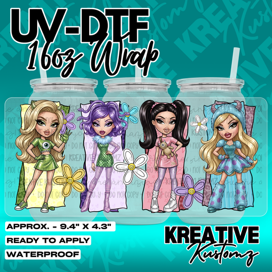 7990 | UV DTF Cup Wrap for 16oz Libbey Glass