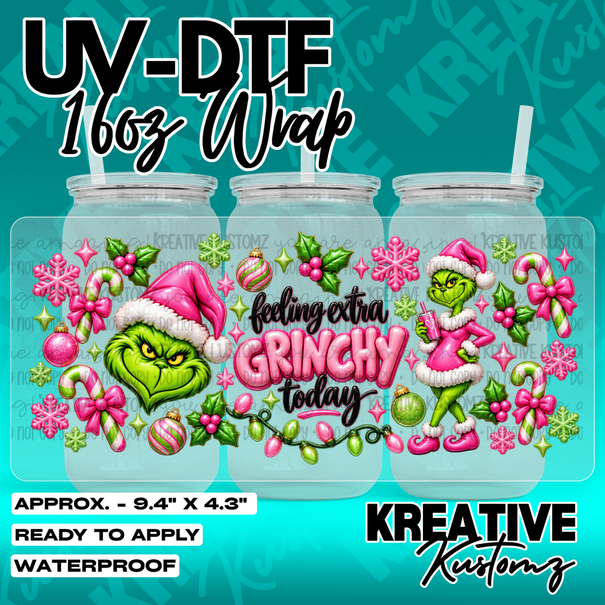 7997 | UV DTF Cup Wrap for 16oz Libbey Glass