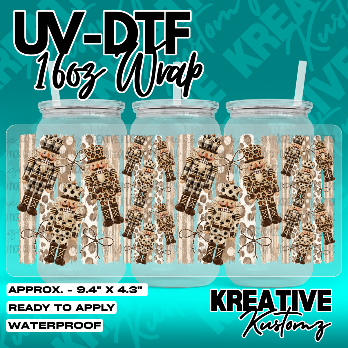 7999 | UV DTF Cup Wrap for 16oz Libbey Glass